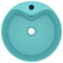 Luxury washbasin with matte light green ceramic overflow 36x13 cm by , Sinks - Ref: Foro24-147035, Price: 51,81 €, Discount: %