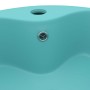 Luxury washbasin with matte light green ceramic overflow 36x13 cm by , Sinks - Ref: Foro24-147035, Price: 51,81 €, Discount: %