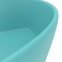 Luxury washbasin with matte light green ceramic overflow 36x13 cm by , Sinks - Ref: Foro24-147035, Price: 51,81 €, Discount: %
