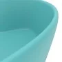 Luxury washbasin with matte light green ceramic overflow 36x13 cm by , Sinks - Ref: Foro24-147035, Price: 51,12 €, Discount: %