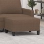Brauner Stoff-Fußhocker 70x55x41 cm von , Osmanen - Ref: Foro24-349350, Preis: 58,46 €, Rabatt: %