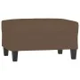 Brauner Stoff-Fußhocker 70x55x41 cm von , Osmanen - Ref: Foro24-349350, Preis: 57,66 €, Rabatt: %