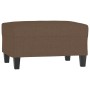 Brauner Stoff-Fußhocker 70x55x41 cm von , Osmanen - Ref: Foro24-349350, Preis: 58,46 €, Rabatt: %