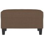 Brauner Stoff-Fußhocker 70x55x41 cm von , Osmanen - Ref: Foro24-349350, Preis: 58,46 €, Rabatt: %