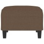 Brauner Stoff-Fußhocker 70x55x41 cm von , Osmanen - Ref: Foro24-349350, Preis: 58,46 €, Rabatt: %