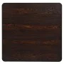 Dark ash square MDF and steel bistro bar table 80x80x75 cm by , Kitchen and dining tables - Ref: Foro24-245611, Price: 146,92...
