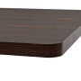 Dark ash square MDF and steel bistro bar table 80x80x75 cm by , Kitchen and dining tables - Ref: Foro24-245611, Price: 158,23...