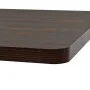 Dark ash square MDF and steel bistro bar table 80x80x75 cm by , Kitchen and dining tables - Ref: Foro24-245611, Price: 146,92...