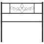 Kopfteil aus schwarzem Metall, 107 cm von , Kopf- und Fußteile - Ref: Foro24-355297, Preis: 26,95 €, Rabatt: %