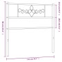 Kopfteil aus schwarzem Metall, 107 cm von , Kopf- und Fußteile - Ref: Foro24-355297, Preis: 26,95 €, Rabatt: %
