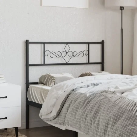 Cabecero de metal negro 90 cm de , Cabeceros y pies de cama - Ref: Foro24-355295, Precio: 24,64 €, Descuento: %