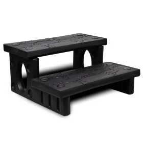 Schwarze Whirlpool-Stufen von vidaXL, Pool- und Spa-Zubehör - Ref: Foro24-90717, Preis: 112,60 €, Rabatt: %