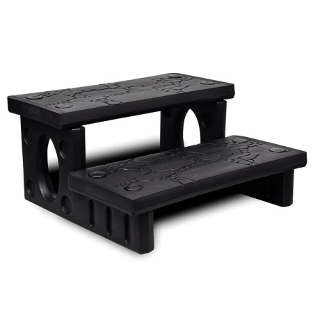 Schwarze Whirlpool-Stufen von vidaXL, Pool- und Spa-Zubehör - Ref: Foro24-90717, Preis: 117,81 €, Rabatt: %