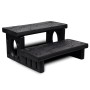 Schwarze Whirlpool-Stufen von vidaXL, Pool- und Spa-Zubehör - Ref: Foro24-90717, Preis: 117,81 €, Rabatt: %