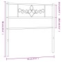 Kopfteil aus schwarzem Metall, 90 cm von , Kopf- und Fußteile - Ref: Foro24-355295, Preis: 25,03 €, Rabatt: %