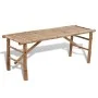 Mesa de jardín plegable con 2 bancos 100 cm de bambú de vidaXL, Conjuntos de jardín - Ref: Foro24-41502, Precio: 160,82 €, De...