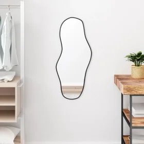 Black wall mirror 80x35 cm by , Mirrors - Ref: Foro24-348266, Price: 54,70 €, Discount: %