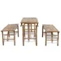 Mesa de jardín plegable con 2 bancos 100 cm de bambú de vidaXL, Conjuntos de jardín - Ref: Foro24-41502, Precio: 160,82 €, De...