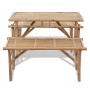 Klappbarer Gartentisch mit 2 100 cm Bambusbänken von vidaXL, Gartensets - Ref: Foro24-41502, Preis: 163,52 €, Rabatt: %