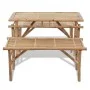 Mesa de jardín plegable con 2 bancos 100 cm de bambú de vidaXL, Conjuntos de jardín - Ref: Foro24-41502, Precio: 160,82 €, De...