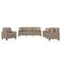 Cappuccino synthetic leather 3-piece sofa set with cushions by , Sofas - Ref: Foro24-3201352, Price: 641,17 €, Discount: %