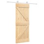 Sliding door with solid pine wood fittings 80x210 cm by , Doors - Ref: Foro24-3203084, Price: 187,08 €, Discount: %
