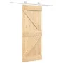 Sliding door with solid pine wood fittings 80x210 cm by , Doors - Ref: Foro24-3203084, Price: 237,90 €, Discount: %