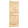 Sliding door with solid pine wood fittings 80x210 cm by , Doors - Ref: Foro24-3203084, Price: 237,90 €, Discount: %