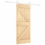 Puerta corredera con herrajes madera maciza de pino 80x210 cm de , Puertas - Ref: Foro24-3203213, Precio: 214,48 €, Descuento: %