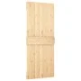 Schiebetür mit Beschlägen aus massivem Kiefernholz, 80 x 210 cm von , Türen - Ref: Foro24-3203213, Preis: 214,52 €, Rabatt: %