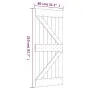 Schiebetür mit Beschlägen aus massivem Kiefernholz, 80 x 210 cm von , Türen - Ref: Foro24-3203213, Preis: 214,52 €, Rabatt: %