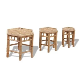 Bambus-Gartenhocker 3 Einheiten von vidaXL, Gartenstühle - Ref: Foro24-41495, Preis: 123,27 €, Rabatt: %