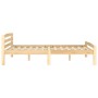 Solid pine wood bed frame 140x200 cm by vidaXL, Beds and slatted bases - Ref: Foro24-322064, Price: 122,97 €, Discount: %