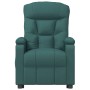 Sillón de masaje elevable tela verde oscuro