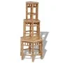 Bambus-Gartenhocker 3 Einheiten von vidaXL, Gartenstühle - Ref: Foro24-41495, Preis: 123,27 €, Rabatt: %