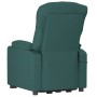 Sillón de masaje elevable tela verde oscuro