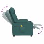 Sillón de masaje elevable tela verde oscuro