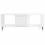 Mesa de centro madera contrachapada blanco brillo 90x50x36,5 cm de , Mesas de centro - Ref: Foro24-830582, Precio: 66,99 €, D...