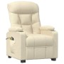 Sillón de masaje elevable tela color crema
