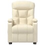Sillón de masaje elevable tela color crema