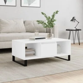 Couchtisch aus weißem Sperrholz, 90 x 50 x 36,5 cm von , Couchtisch - Ref: Foro24-830596, Preis: 61,60 €, Rabatt: %