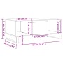 Couchtisch aus weißem Sperrholz, 90 x 50 x 36,5 cm von , Couchtisch - Ref: Foro24-830596, Preis: 62,35 €, Rabatt: %