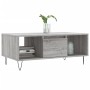 Sonoma-Couchtisch aus grauem Sperrholz, 90 x 50 x 36,5 cm von , Couchtisch - Ref: Foro24-830594, Preis: 63,03 €, Rabatt: %