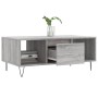 Sonoma-Couchtisch aus grauem Sperrholz, 90 x 50 x 36,5 cm von , Couchtisch - Ref: Foro24-830594, Preis: 63,03 €, Rabatt: %