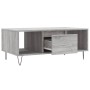 Sonoma-Couchtisch aus grauem Sperrholz, 90 x 50 x 36,5 cm von , Couchtisch - Ref: Foro24-830594, Preis: 63,03 €, Rabatt: %