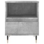 Mesita de noche madera de ingeniería gris hormigón 40x35x50 cm de , Mesitas de noche - Ref: Foro24-830612, Precio: 41,04 €