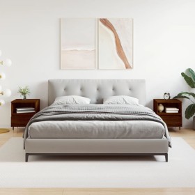 Mesitas noche 2 uds madera ingeniería marrón roble 40x35x50 cm de , Mesitas de noche - Ref: Foro24-830619, Precio: 79,81 €, D...
