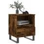 Mesita de noche madera de ingeniería roble ahumado 40x35x50 cm de , Mesitas de noche - Ref: Foro24-830646, Precio: 43,09 €, D...