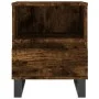 Mesita de noche madera de ingeniería roble ahumado 40x35x50 cm de , Mesitas de noche - Ref: Foro24-830646, Precio: 43,09 €, D...