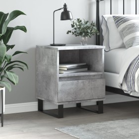 Mesita de noche madera de ingeniería gris hormigón 40x35x50 cm de , Mesitas de noche - Ref: Foro24-830644, Precio: 53,98 €, D...